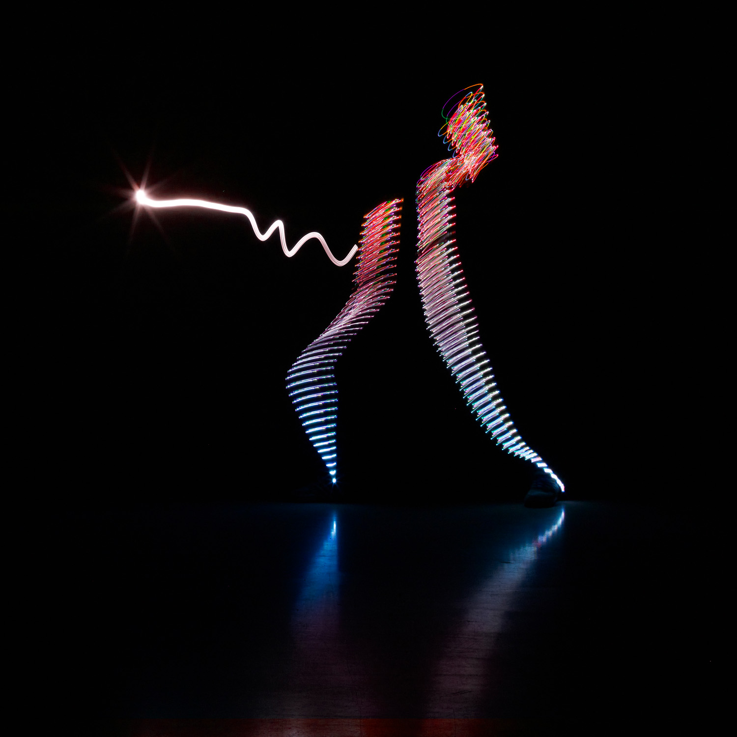 scherma calendario fencing light painting