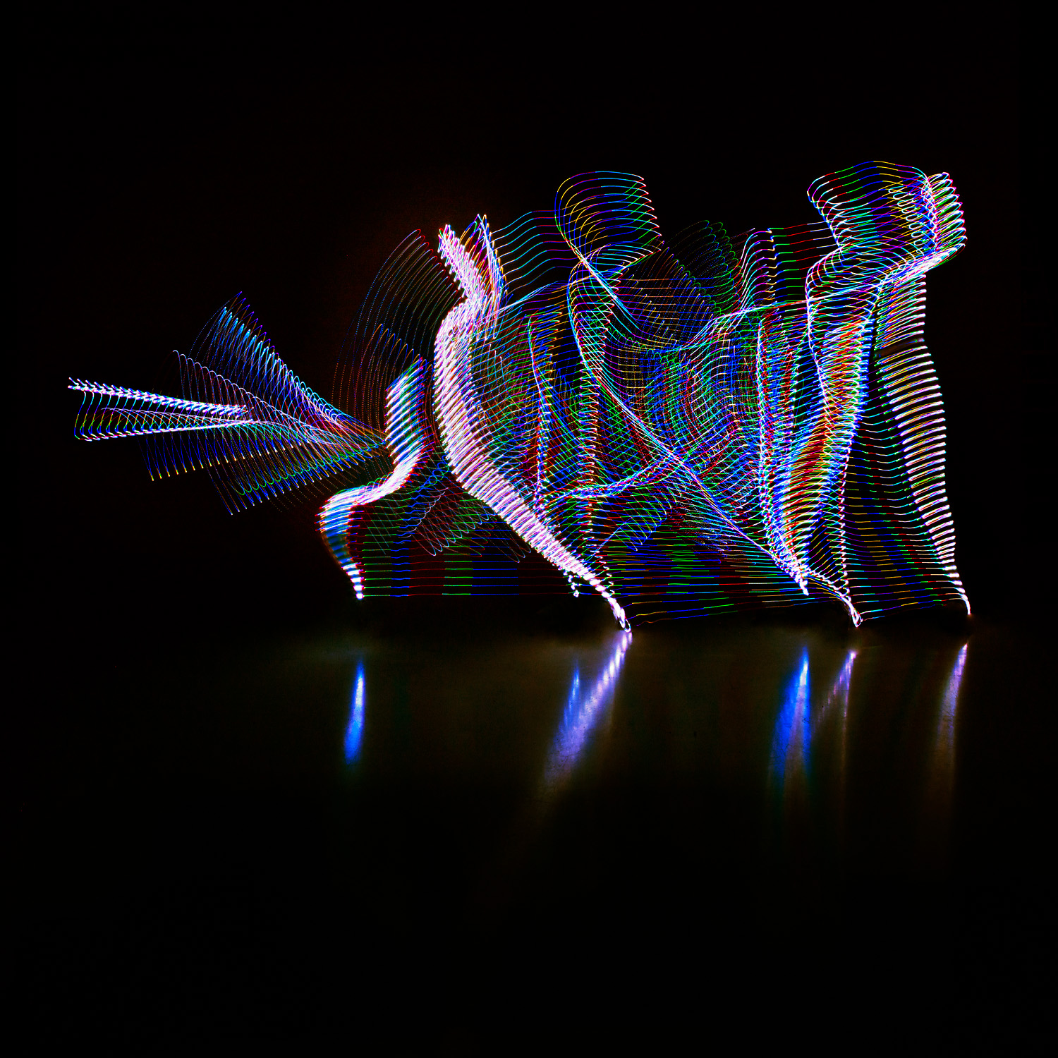 scherma calendario fencing light painting