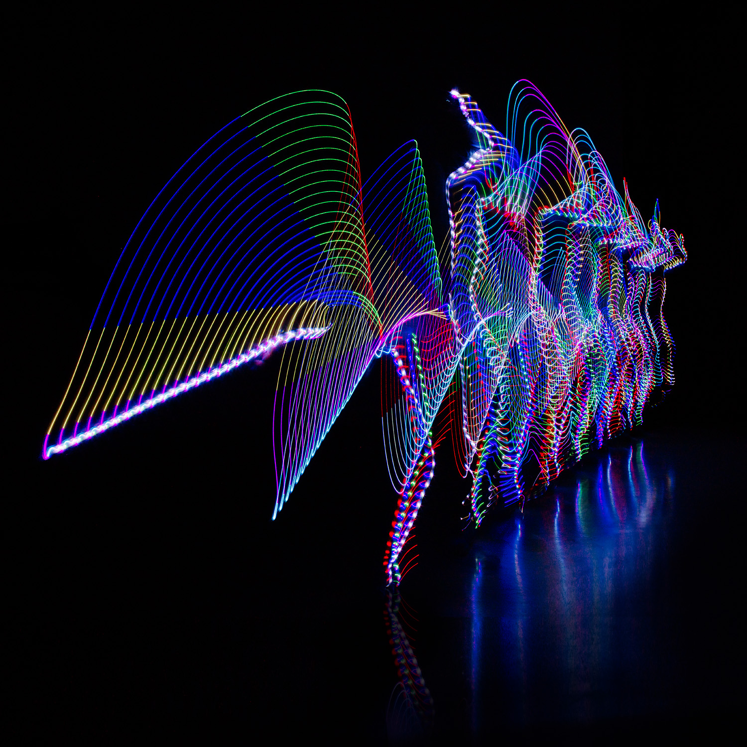 scherma calendario fencing light painting