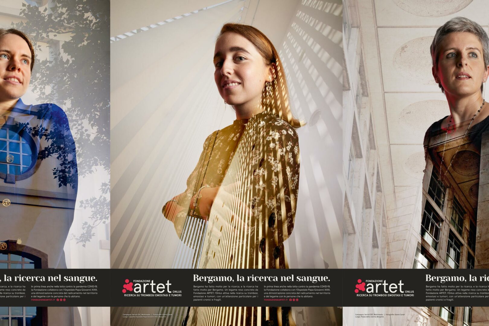 ritratti ricercatori e medici campagna della fondazione Artet